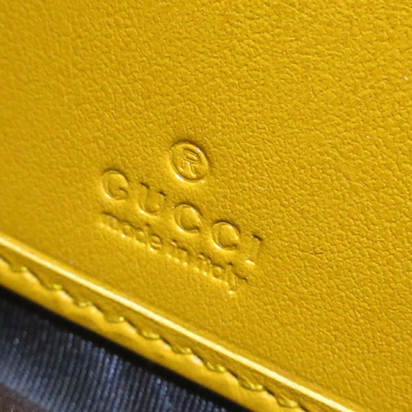 Gucci GG Embossed Leather Long Wallet Yellow - Picture 5 of 9